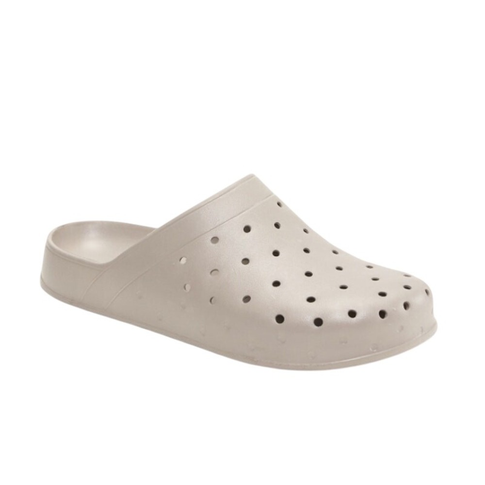 Old Navy Plant-Based Clog Mules Women 10 Taupe New Perforated Shoes
